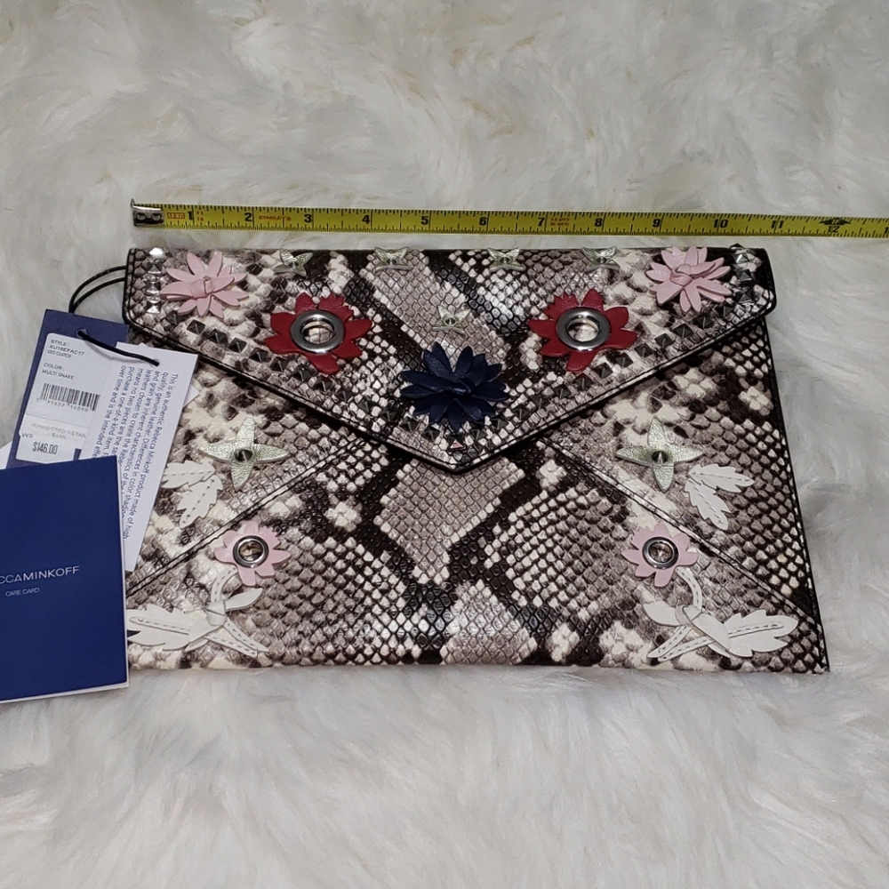 REBECCA MINKOFF "LEO" ENVELOPE CLUTCH